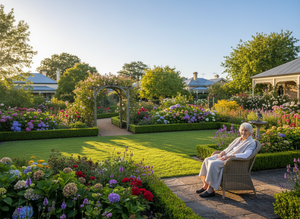 Beautiful garden maintained by Jon's Garden Services in Ballarat